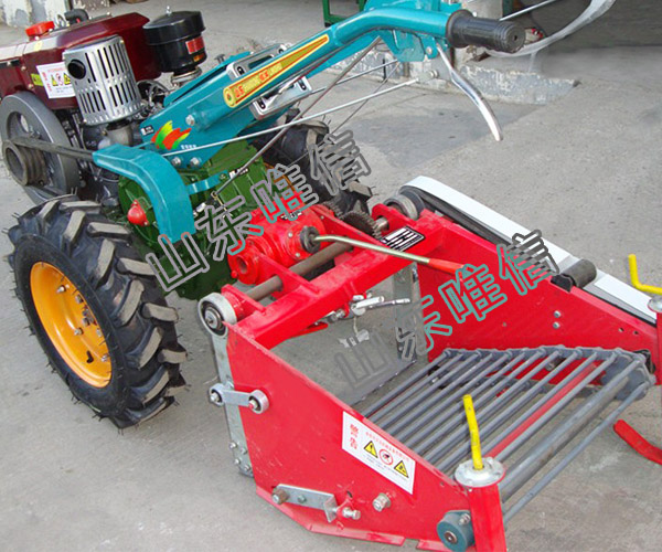 Double Rows Hand Push Peanut Taro Garlic Potato Harvester