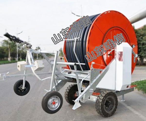 Mobile Hose Reel Irrigation System With Sprinkler Irrigation System