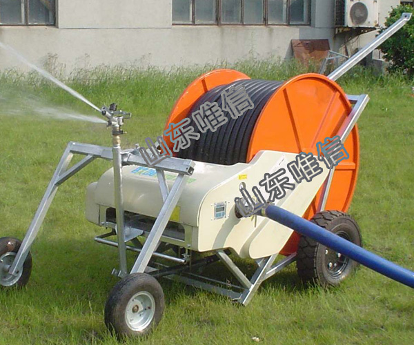 Mobile Hose Reel Irrigation System With Sprinkler Irrigation System