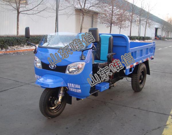 3 Wheel Dumper Closed Iron Cabin Agricultural Tricycle