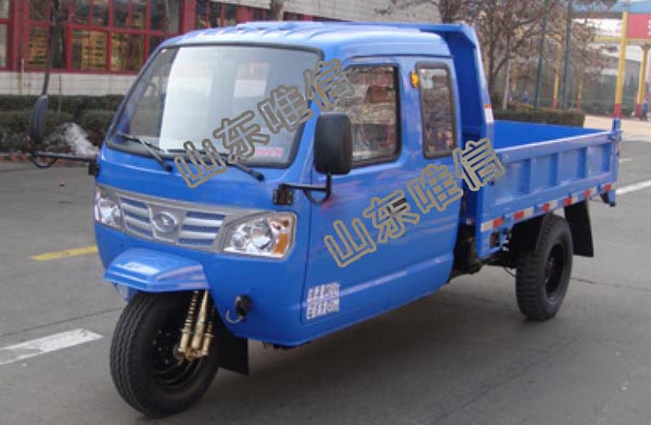 3 Wheel Dumper Closed Iron Cabin Agricultural Tricycle