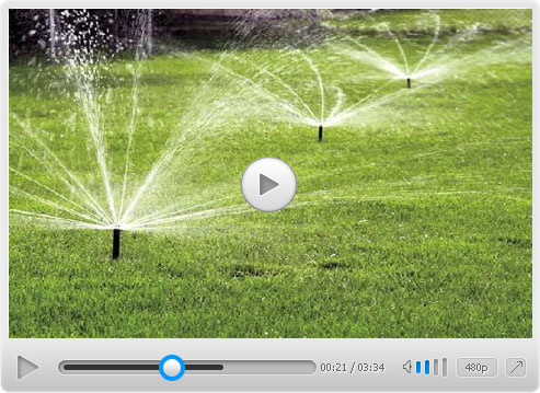 Field Sprinkler Irrigation Used in Farm