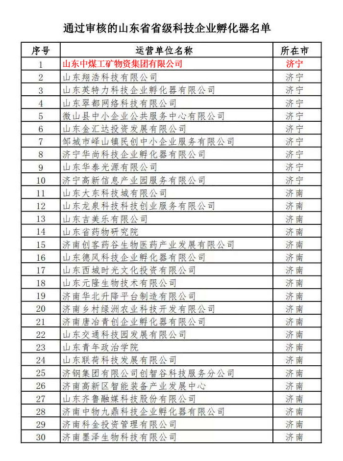 Congratulations To Shandong Weixin For Successfully Passing The Provincial Science And Technology Business Incubator Audit In Shandong Province