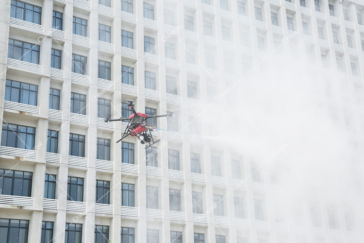 Warm Congratulations Shandong Weixin Newly Developed Fire Rescue Drone Successful Flight Test